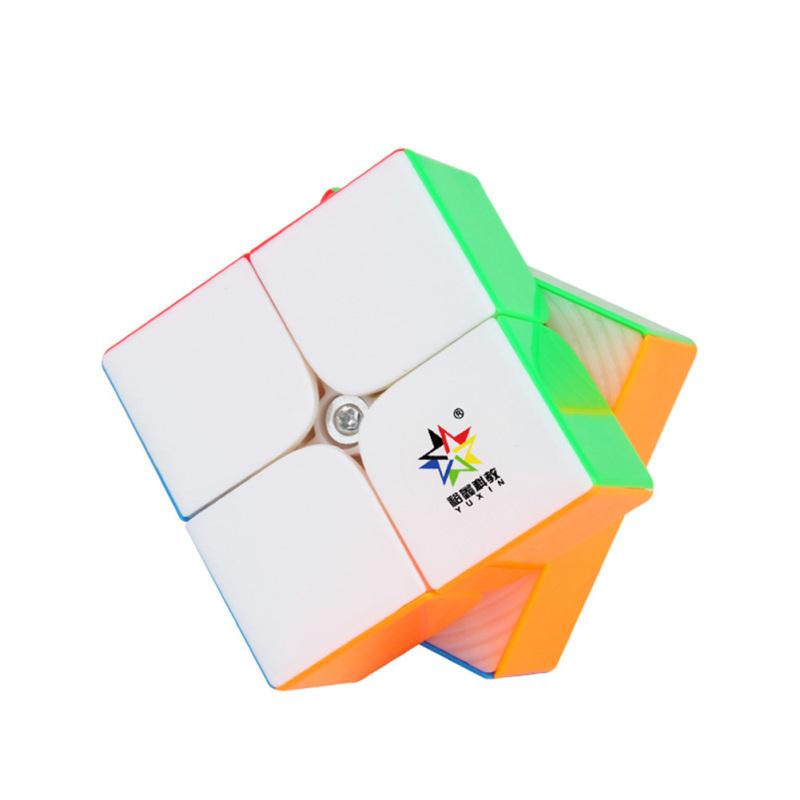 Yu xin Magic Cube 2x2 Магнитный гладкий скоростной куб без наклеек Развивающая игрушка