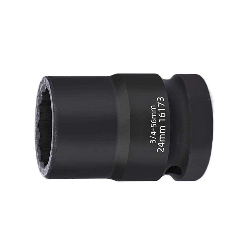 3/4Inch Drive Impact Wrench Socket 12 Point Drive Shaft Tool Power Socket for Heavy Duty Use Auto Repair Easy Removal