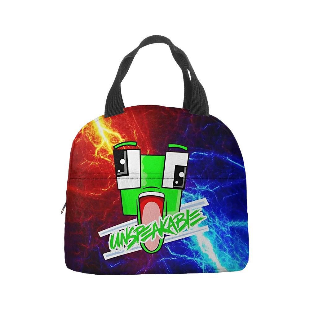 Anime Cartoon Handbag Student Lunch Bag Grades 1-6 Picnic Bag Printed Thermal Insulation Bag Meal Bag
