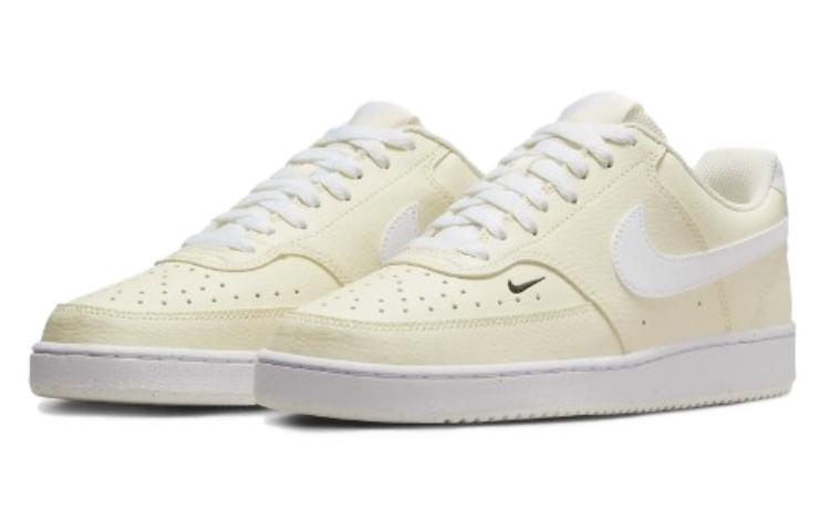 Nike Court Vision Low Next Nature Белый Черный Бледно-слоновая кость Женские FV9952-100