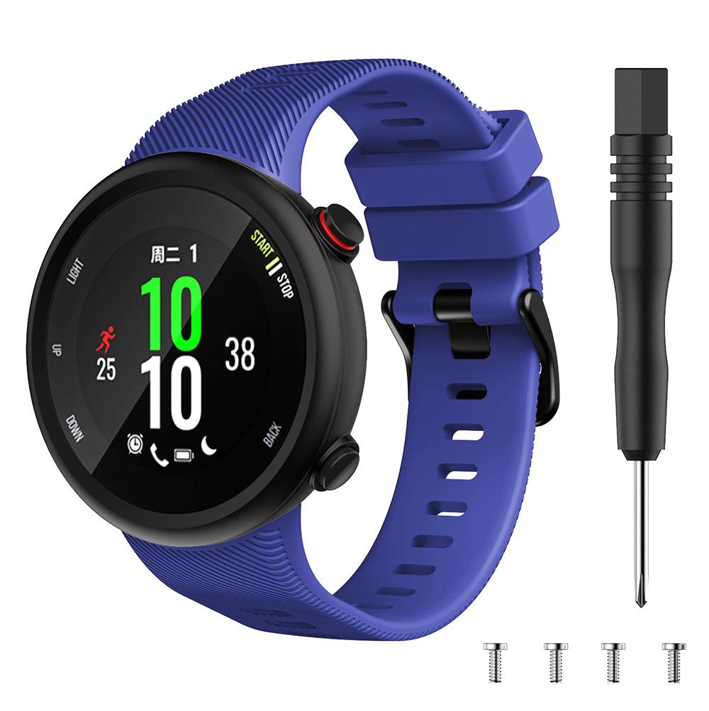 Спортивный силиконовый сменный ремешок для Garmin Forerunner 45/45S и Swim 2 - Разные цвета