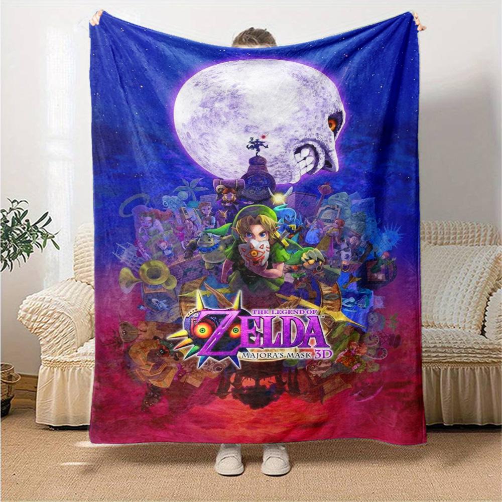 Legend Zelda Print Flannel Blanket High Quality Warm Comfortable Cover for All Seasons Perfect for Gifts Home Decor