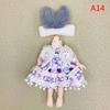 Sweet Skirt 16cm Doll Clothes Suit Plush Patch Cute Clothes Set  Doll Accessory