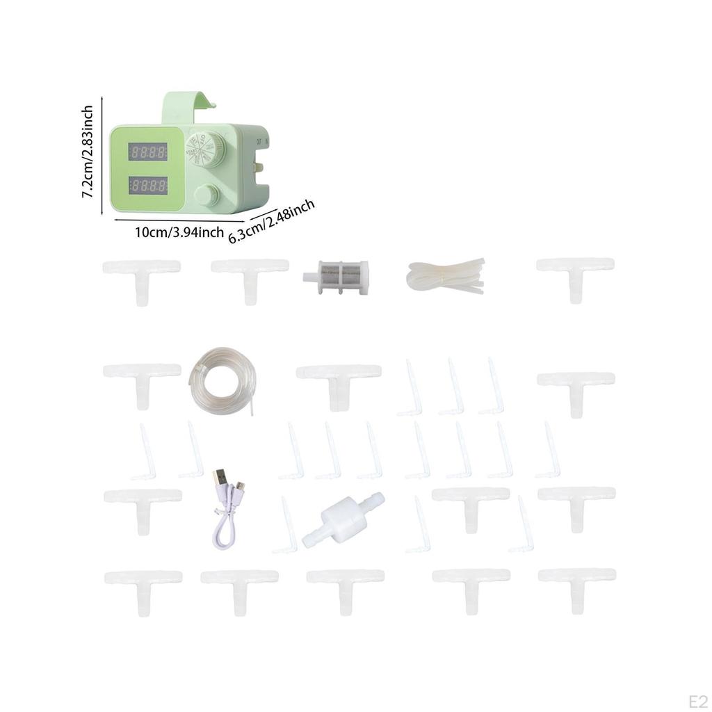 DIY Автоматическая система капельного орошения Набор Самополива Многоцелевой 2M Силиконовая трубка Перезаряжаемый