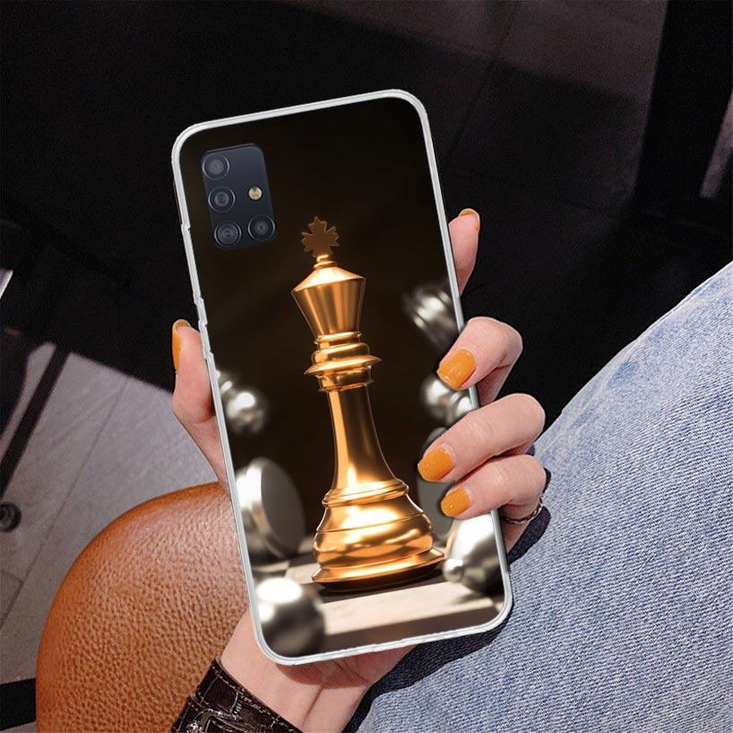 Competitive Chess Game Phone Case For Samsung Galaxy A52 A32 A22 A12 A51 A31 A50S A30S A20S A10S Note 20 Ultra 10 Plus S10 A72 A