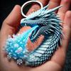 Акриловый брелок-подвеска в форме 3D дракона для детей и взрослых, сумка, чемодан, телефон, многофункциональное подвесное украшение