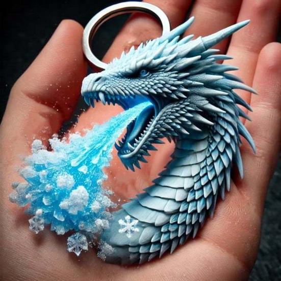 Акриловый брелок-подвеска в форме 3D дракона для детей и взрослых, сумка, чемодан, телефон, многофункциональное подвесное украшение