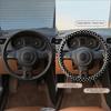 PVC Leather Auto Steering Wheel Decoration Automobile Accessory  Car Interior Decoration