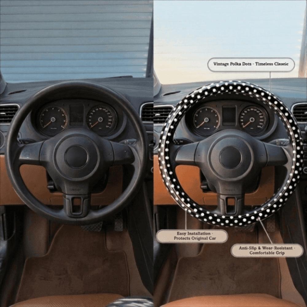 PVC Leather Auto Steering Wheel Decoration Automobile Accessory Car Interior Decoration