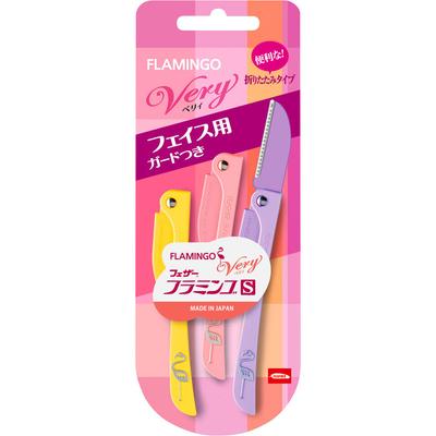 Безопасная бритва Feather Flamingo S BELLY для лица 3 шт.. Одноразовые женские бритвы женские одноразовые для женщин