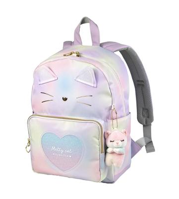 [anilet+] Блестящий рюкзак-кошка, Радужный дизайн кошки для детей, Водоотталкивающий, Идеально подходит для девочек, Учеников начальной школы, Школы и прогулок