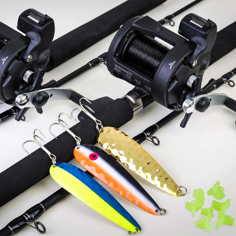 50Pcs/Lot Durable Protector Caps Fishing Out Hook Cover Safety Treble Fish Gear Lightweight Accessories with Slots Sleeves Tools