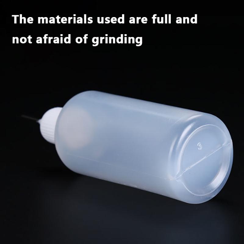 2/5Pcs 5Ml 10Ml 20Ml 30Ml 50Ml 60Ml 100Ml Pe Plastic Squeezable Tip Applicator Bottle Refillable Dropper With Needle Tip Caps