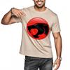 Unisex teeshirt Summer Streetwear Tshirts Red Circle With Panther Daily Wear Cotton Tshirt Trendy Brand Fashion Tshirt