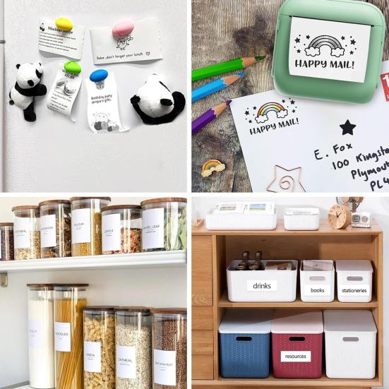 Мини Термопринтер Портативный Безчернильный Создатель Наклеек Компактный Карманный Принтер для Заметок