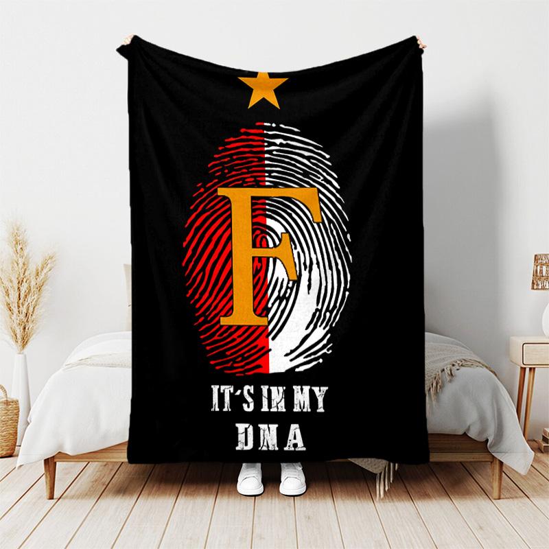 1pc Blanket - Feyenoord Rotterdam logo Print Design, Lightweight Blanket for Sofa, Bed- Soft &Warm, Gift for All Seasons