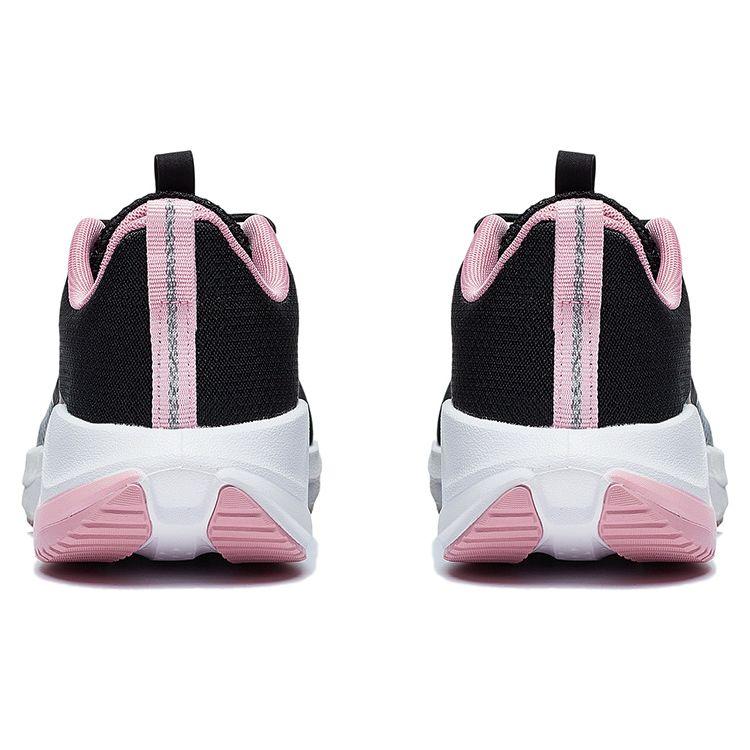 Li Ning Young 20 Легкие Нескользящие Износостойкие Дышащие Кроссовки с Низким Верхом Детские кроссовки Черно-Розовые YKFT068-2