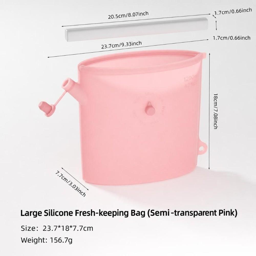 Reusable Refrigerator Food Storage Bag Silicone Fruit Freezer Seal Bag for Kitchen