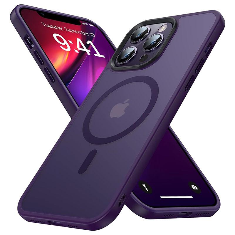 Противоударный матовый прозрачный чехол для телефона iPhone 15 14 13 12 11 Pro Max 15 Plus для Magsafe, магнитный чехол для беспроводной зарядки