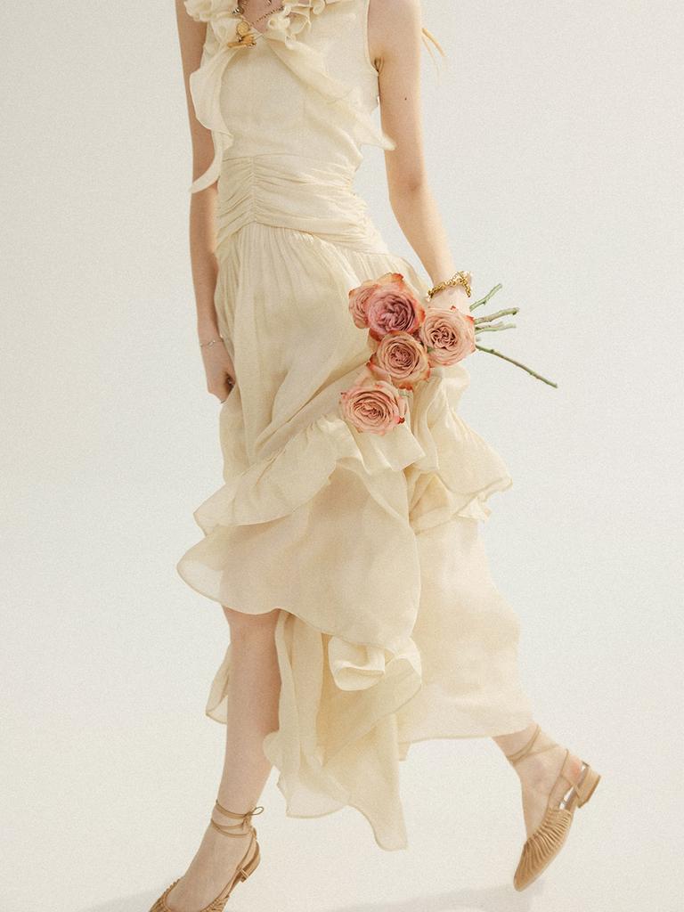 Sinseuden Symphony Asymmetrical Long Dress