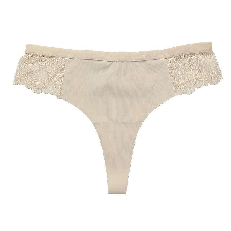 Women'S Sexual Sensual Fun Leopard Print T-Line Pants Tempt Ice Silk Low Rise Fitness Panties