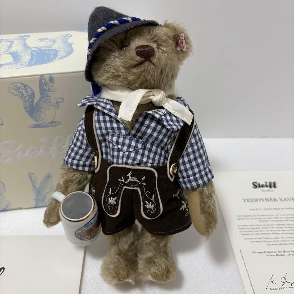 [USED] Steiff Bavarian Teddy Bear Xavier 26cm EAN673252