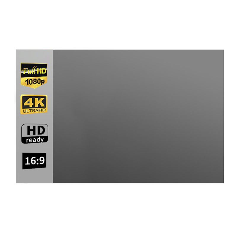 Портативный экран для проектора 60/72/80/92/100/120 дюймов 16:9 светоотражающих тканей с защитой от света для домашнего кинотеатра, офиса на открытом воздухе