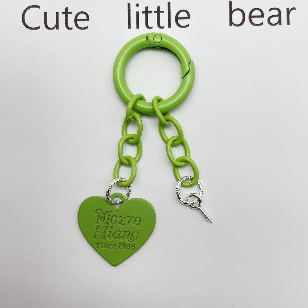 Очаровательный красочный брелок с подвеской Love и цепочкой с пружинным кольцом