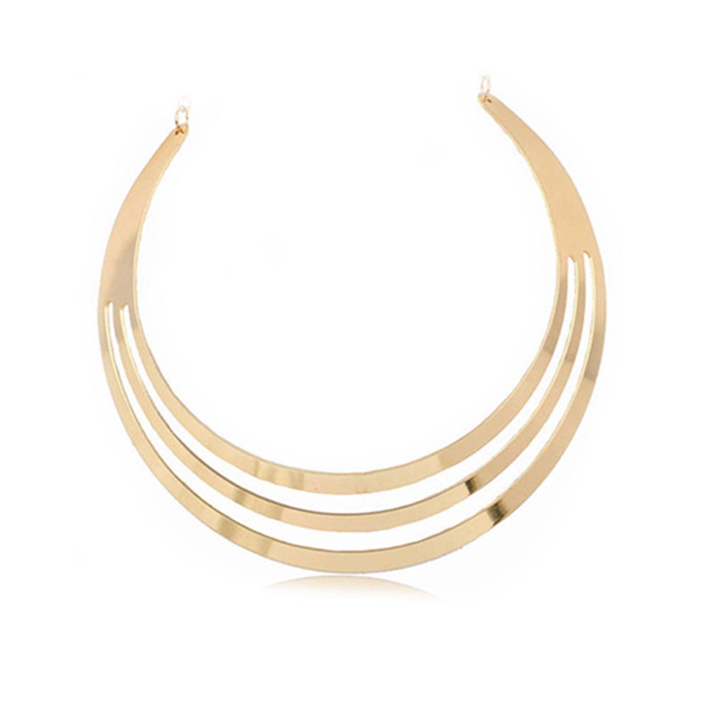 Ожерелье BLULANS, чудесное массивное ожерелье-цепочка в стиле панк, полукруглое ожерелье из сплава, подарок для женщин