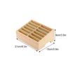 Wooden Storage Box - Clear Texture Large Capacity Easy To Stable And Thick Mobile Phone Organizer Cells 24 Easy To Take