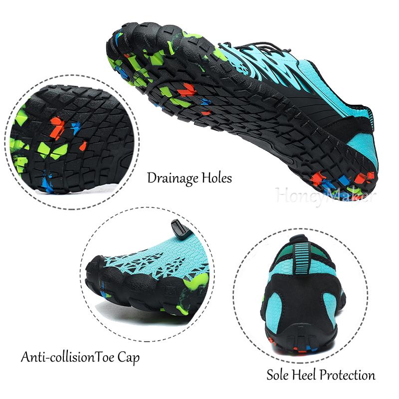 Men Women Water Shoes Beach Aqua Shoes Swim Sandals Drainage Wading Shoes Quick Dry Boating Barefoot Yoga Gym Fishing Surfing Sneakers