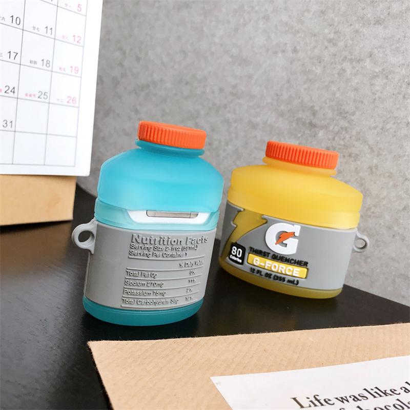 3D спортивный чехол для наушников в виде бутылки с напитком для Airpods 1 2 3 Pro Силиконовый чехол для наушников для Airpods Pro Чехол для Airpods 3 2 1 Pro