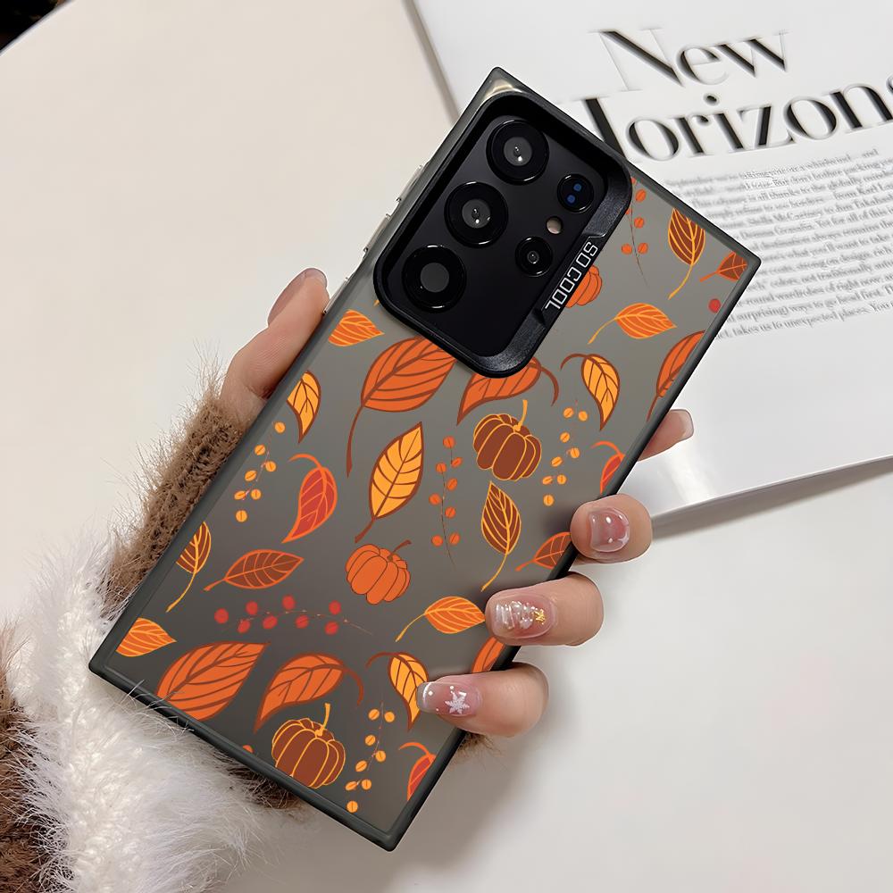 Роскошный чехол для телефона с листьями для Samsung Galaxy S25 Edge S24 S23 S22 S21 S20 Ultra Funda Силиконовый серебристый чехол