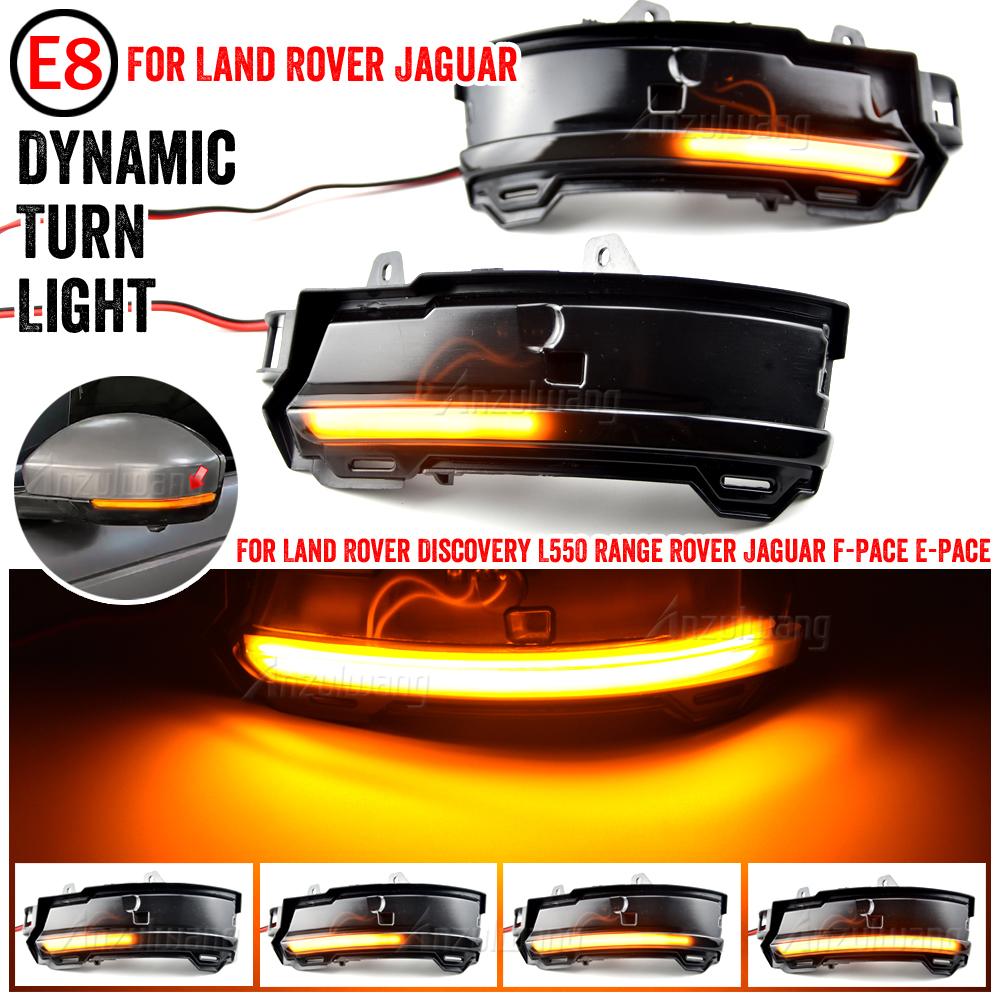 For Land Rover Evoque Discovery Sport L550 Velar L560 LED Dynamic Side Mirror Blinker Sequential Light For Jaguar F-pace