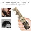 1Pc Barber Styling Metal Comb Gentleman Men Beard Comb Mustache Care Shaping Tools Pocket Size Gold Hair Comb