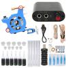 Complete Tattoo Kit Professional Tattoo Machines Starter Kit Tattoo Coils Machines Needles Grips 6