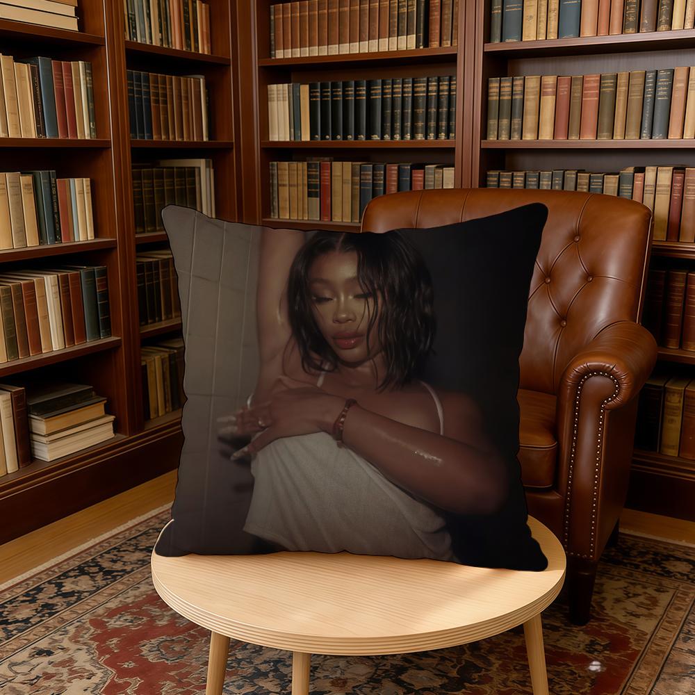 S-Sza Lana SOS Singer cushion cover Home Office Birthday Anniversary Gifts Soft Skin Friendly Cushion Cover