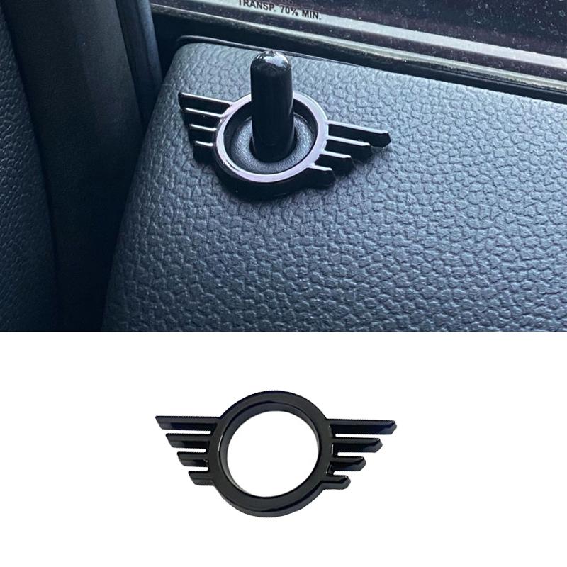 Для MINI ONE Cooper S JCW R55 R56 R61 F54 F55 F56 F57 F60 Countryman Декоративная наклейка на кнопку двери автомобиля Аксессуары для модификации