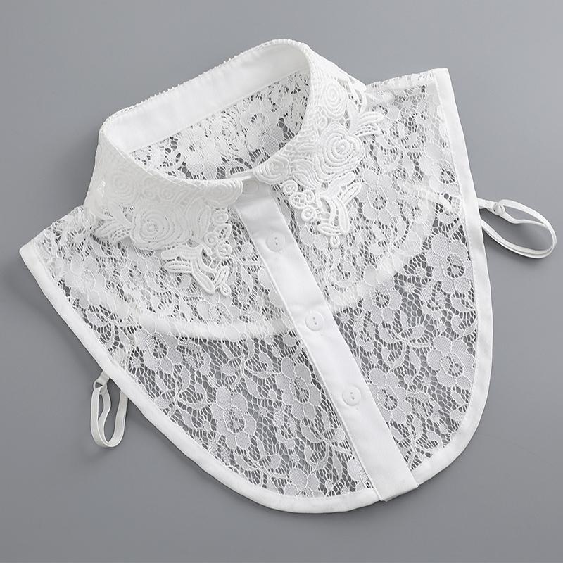 Поддельный воротник, женский универсальный поддельный воротник, весенняя кружевная дышащая повседневная рубашка, поддельный воротник, кружевной кукольный воротник