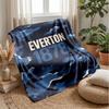 Everton Football Print Flannel Blanket, Soft Warm Lightweight Throw Blanket for Sofa Bed Camping