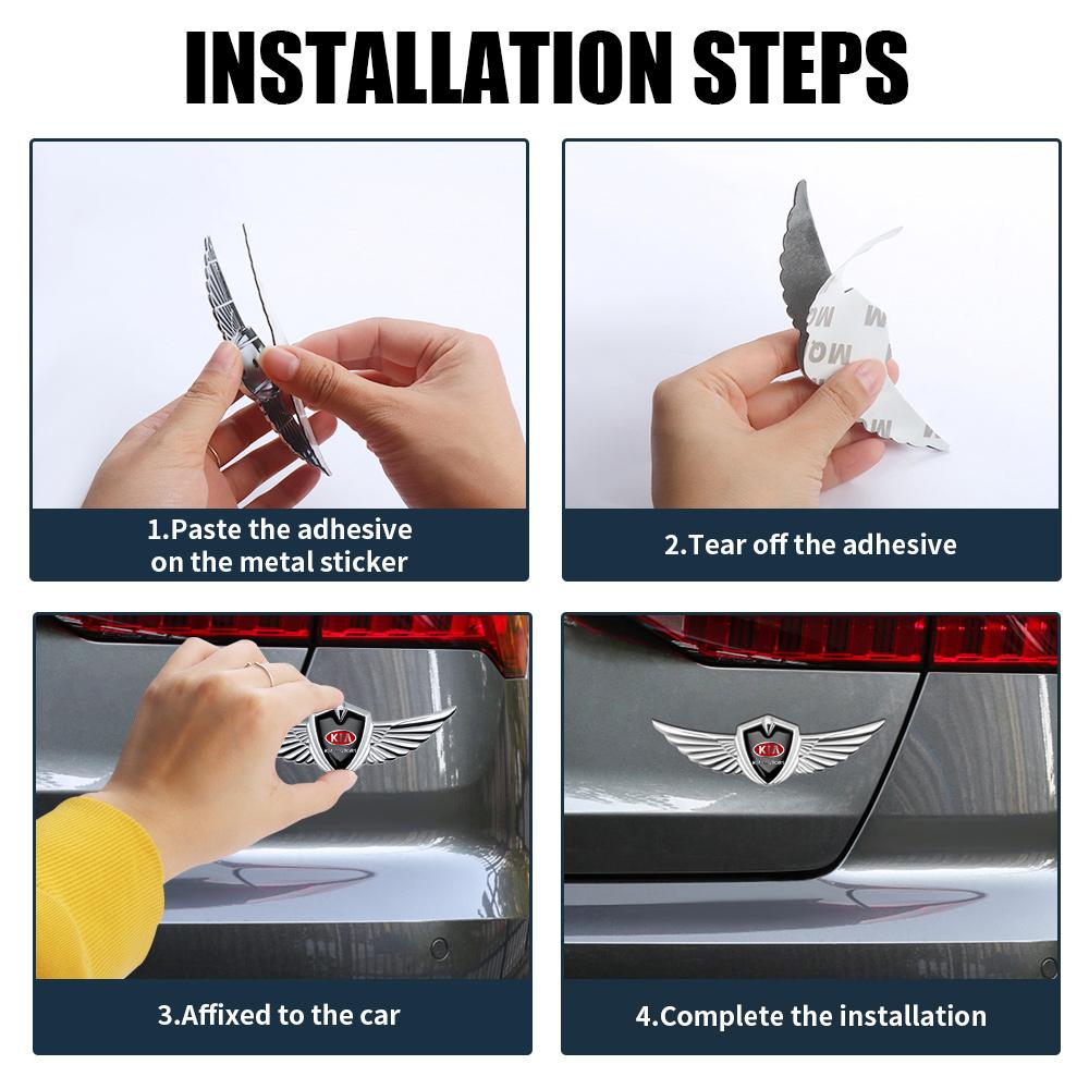 SKTF2 1pc 3D Metal Car Body Trunk Emblem Sticker Decoration For KIA Ceed Sorento K3 K6 Rio Sportage Cadenza Soul Picanto Optima Cerato