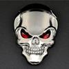 2PCS 3D Skull Car Emblem - Pirate Skeleton Metal Badge, Buccaneer Head Decal for Auto Body/Rear Trunk, Waterproof Sticker