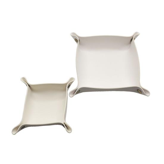 Многофункциональный складной лоток для хранения, однотонная подставка под кофейные чашки, декоративный органайзер для хранения ювелирных изделий