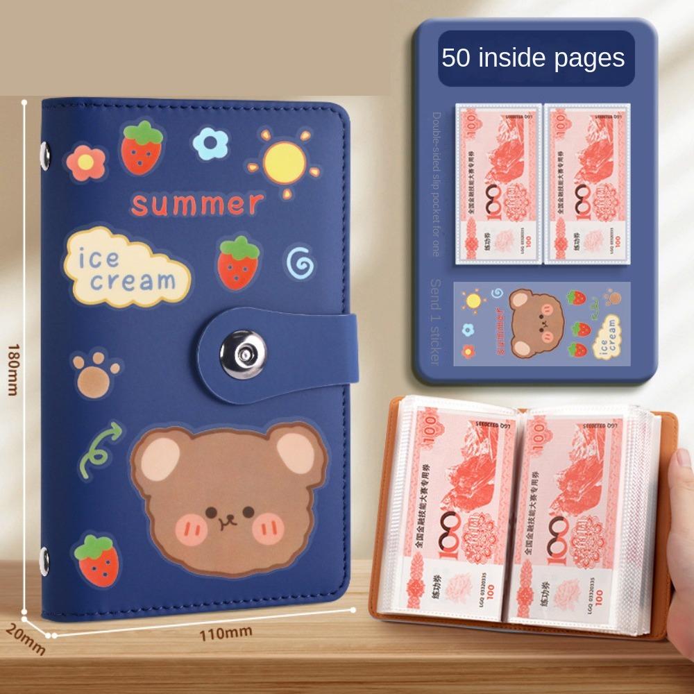 Экономьте деньги 100 конвертов Экономия денег Челлендж PU Экономия Челлендж Книга Дети