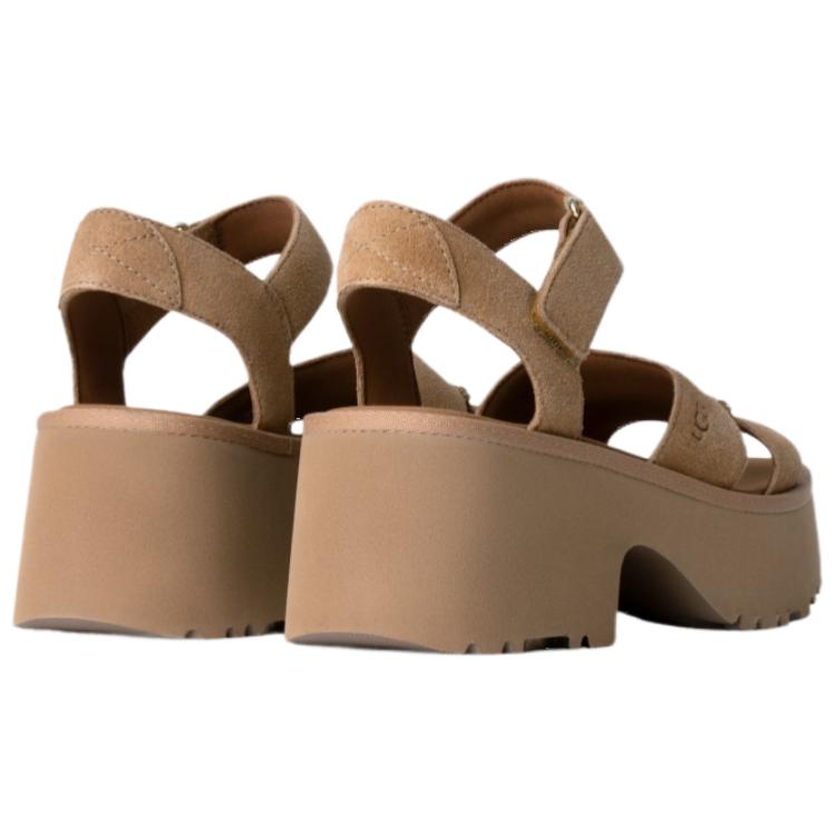 UGG Сандалии на одной ремешке из замши New Heights 7,6 см Женские Коричневые 1167475-MDSD