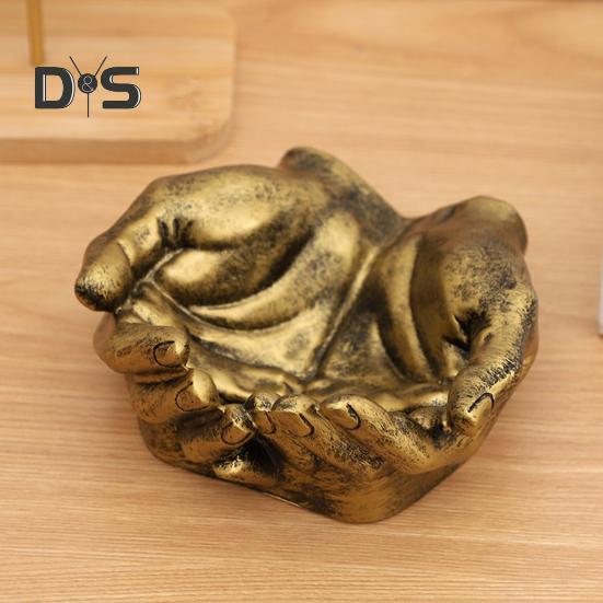 Чаша для хранения рук в форме ладони, украшение из прочной смолы для домашнего офиса, многофункциональная коробка для хранения часов, ювелирных изделий, ключей, безделушек, держатель, органайзер