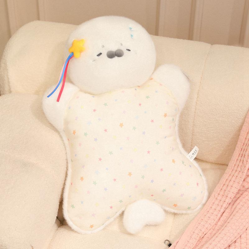 Giant Soothing Animal Plush Hug Pillow - Cute Stress Relief Gift for Girls' Birthdays