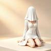 NEW Sexy 3d Mysterious Statue Gothic white Robe Queen Figure Bookshelf Sculpture elegant Sitting Statues Desktop Ornaments Gifts