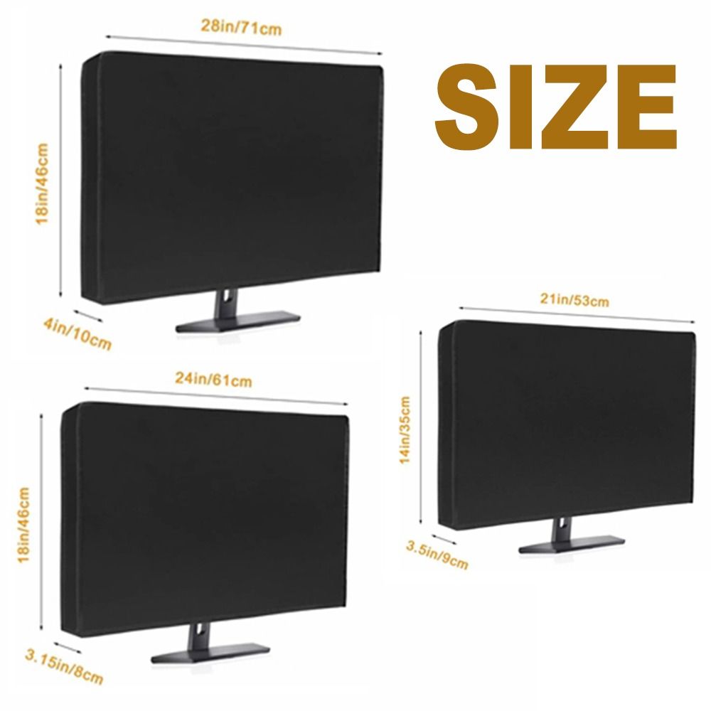 Thicken Computer Monitor Dust Cover Oxford Cloth Desktop Monitor Protective  Household
