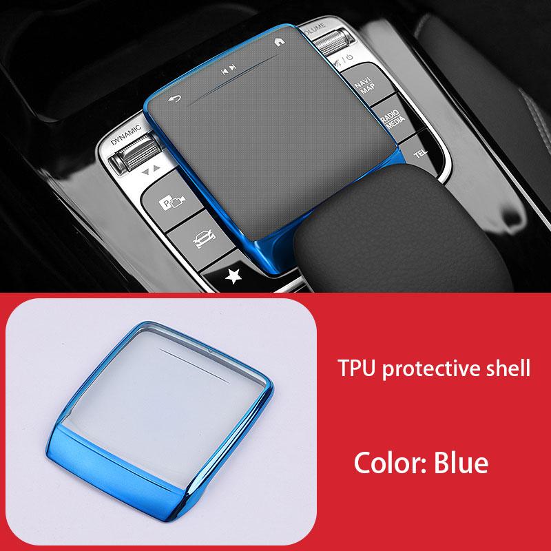 BKS2 For Mercedes Benz A B CLA GLE GLS GLB GLA Class W177 W247 C118 W167 X167 X247 H247 Car Center Console Mouse TPU Protector Cover